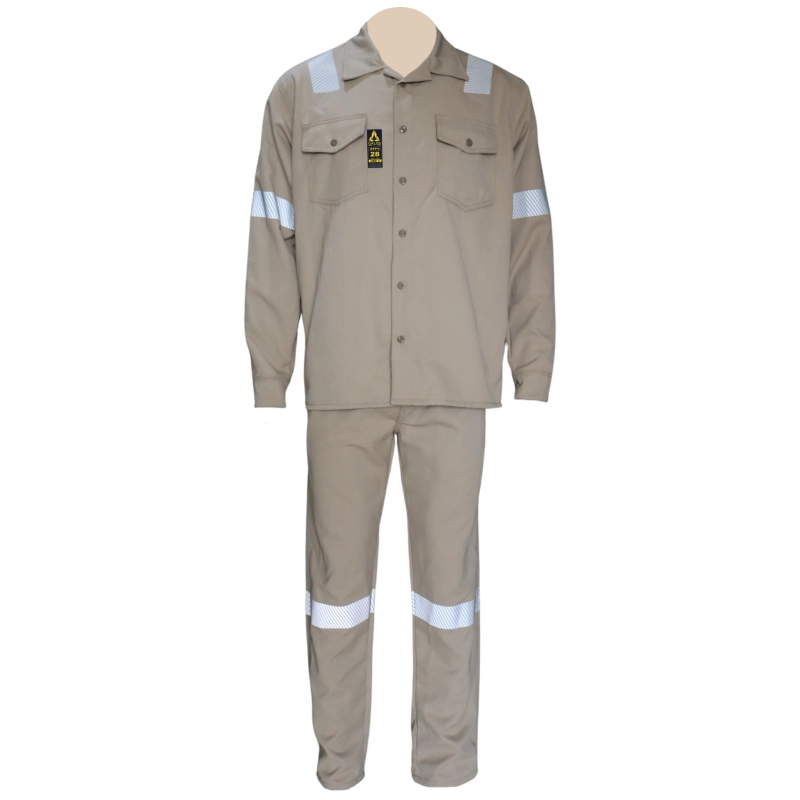CAMISA Y PANTALON GALOS 28 CAL BEIGE - 1