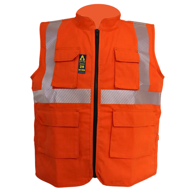 CHALECO GALOS 28 CAL NARANJA - 1