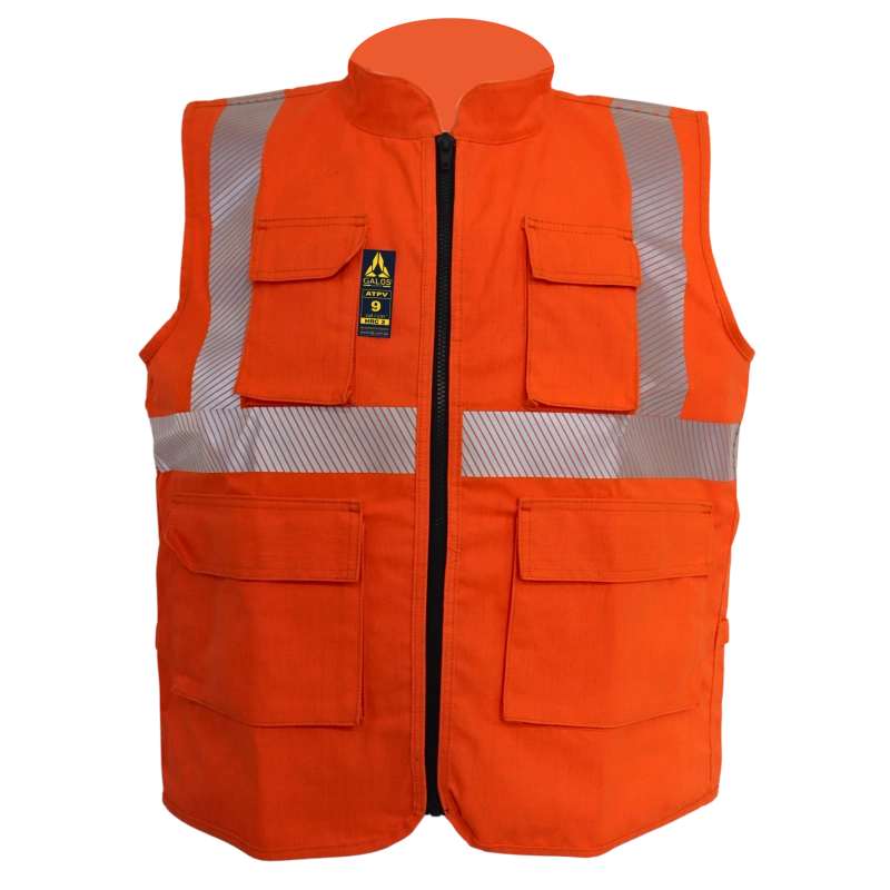 CHALECO GALOS 9 CAL NARANJA - 1