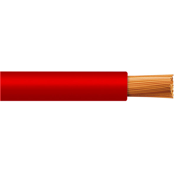 Cable H07Z1-K 1.5mm2, 450/750V libre de halógeno rojo, clase 5, x rollo