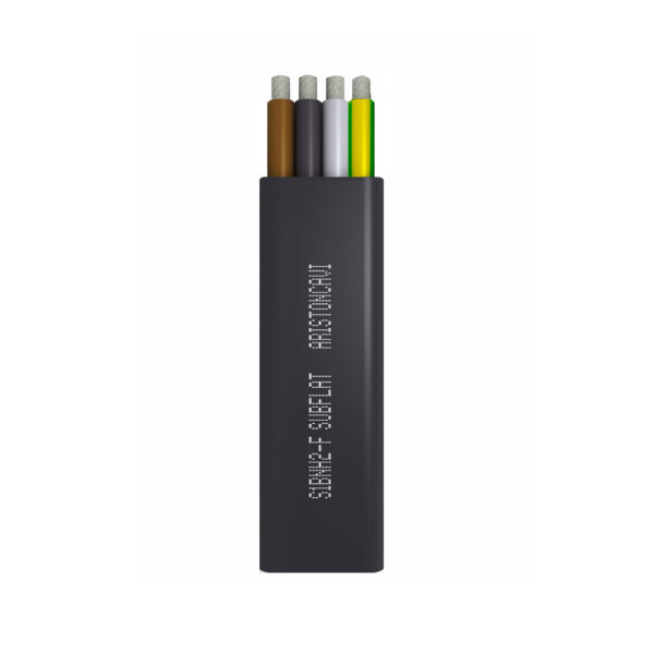 Cable Subflat plano grúa/sumergible 4G6mm2, 1kV goma, clase 5, x metro lineal