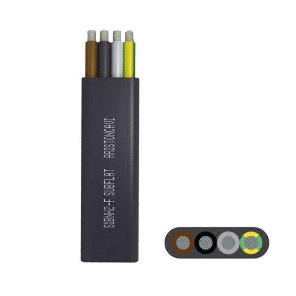 Cable Subflat plano grúa/sumergible 4G16mm2, 1kV goma, clase 5, x metro lineal