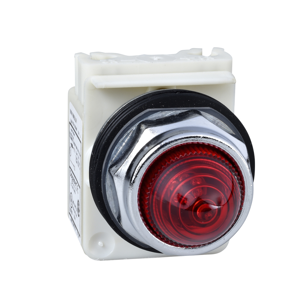 Piloto completo rojo 120VAC/DC 30mm IP66 NEMA