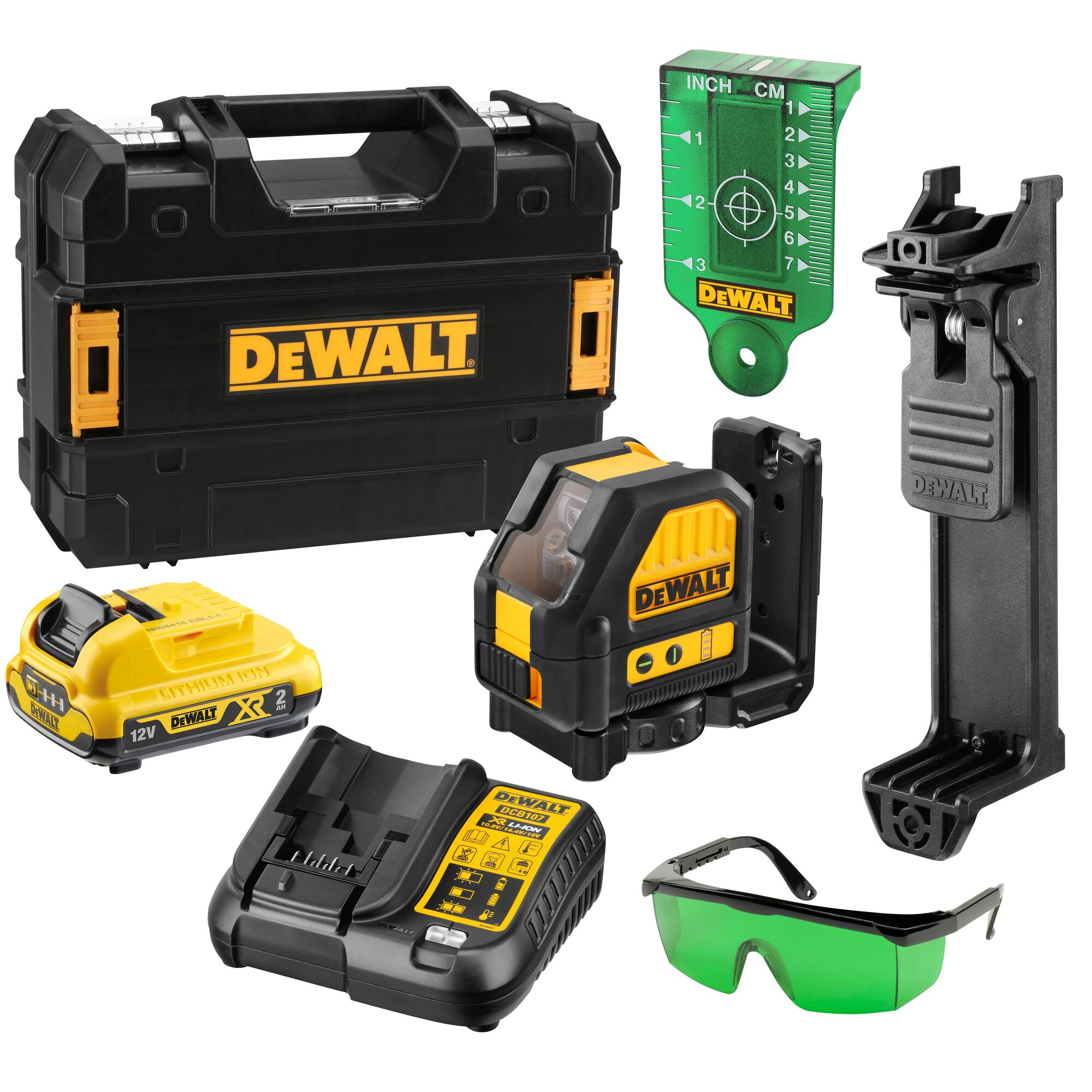 Nivel Laser Verde de líneas Cruzadas 1H1V a baterias de 12V XR