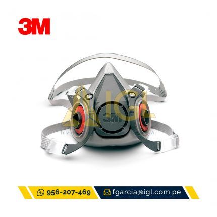 RESPIRADOR MEDIA CARA SERIES 6000 3M