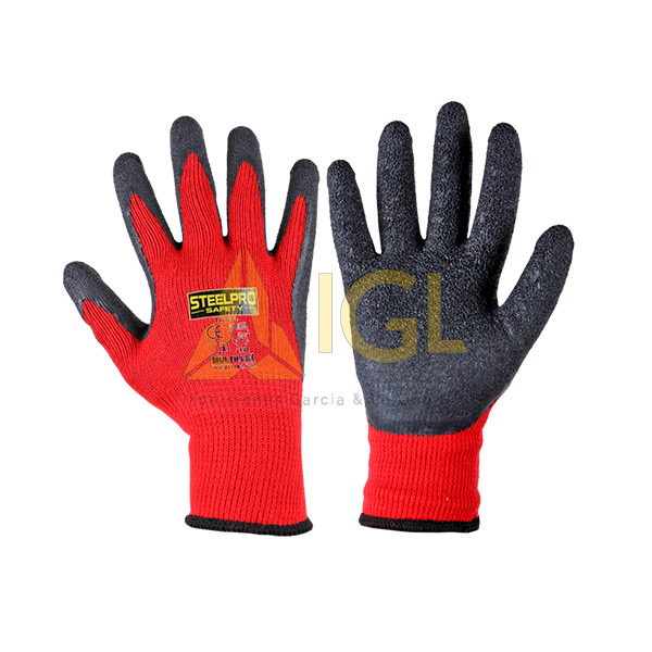 Guante Multiflex látex rojo