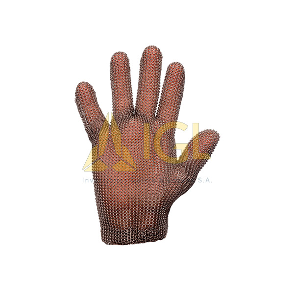 Guante anticorte en malla metálica